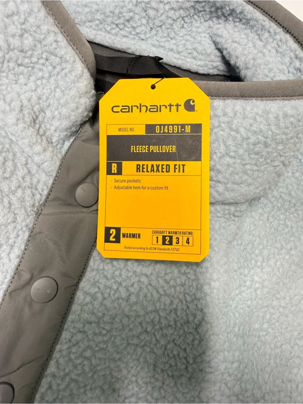 Carhartt  Fleece Pullover Sweatshirt OJ4991 Men’s Size 3XL Relaxed Fit blue NWT